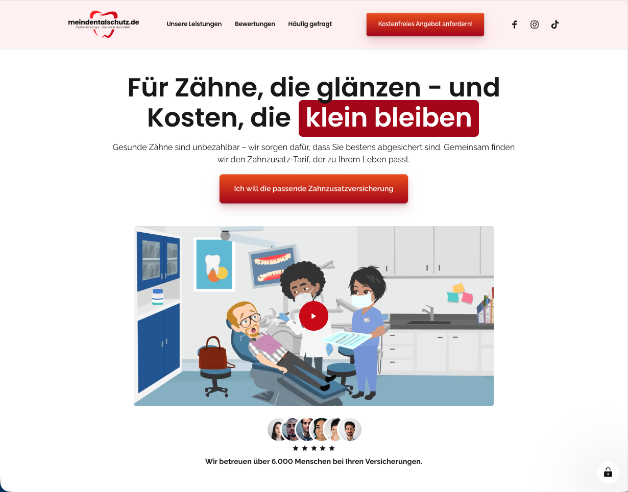 meindentalschutz.de Website